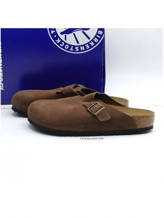 NEW Men's / EUR 43 Birkenstock Boston Embossed Corduroy Clogs 1028227 Brown