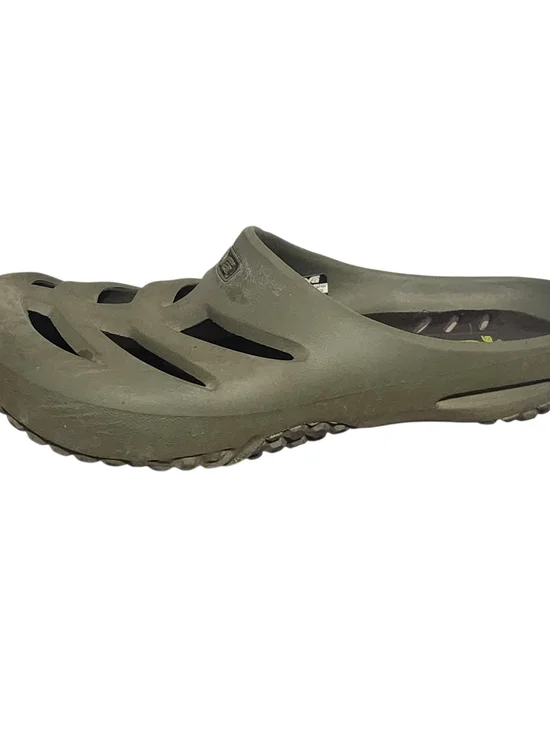 Teva Green Sandals Clogs Rubber Mens Size 12 Slip On Slide Waterproof Shoes
