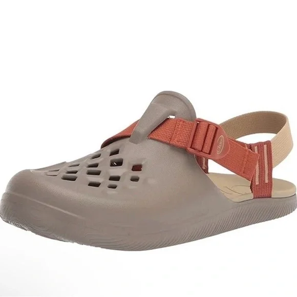 Chaco Men’s Chillos Clog Shoe Earth Brown Tan Slip On Adjustable Size 10