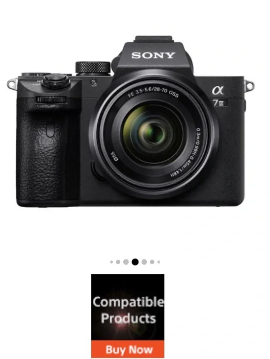 Sony Alpha 7 III Full-Frame Mirrorless Camera - Black