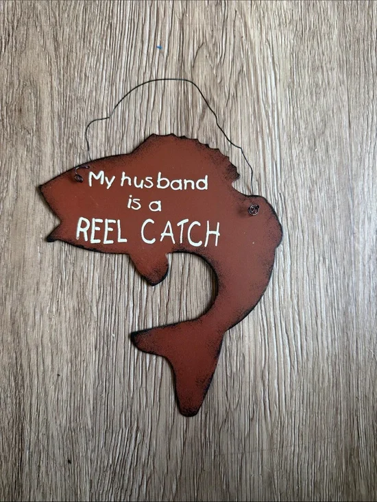 🏖️10 items for $20☀️ Rust Red Fish Wall Sign - 