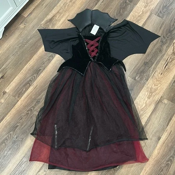 Way to Celebrate Dracula's Darling Halloween Costume Dress Girl's Size XL(14/16)