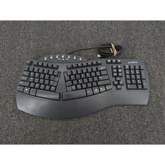 Perixx PERIBOARD-512 Wired Split Ergonomic Keyboard Multimedia Keys Palm Rest