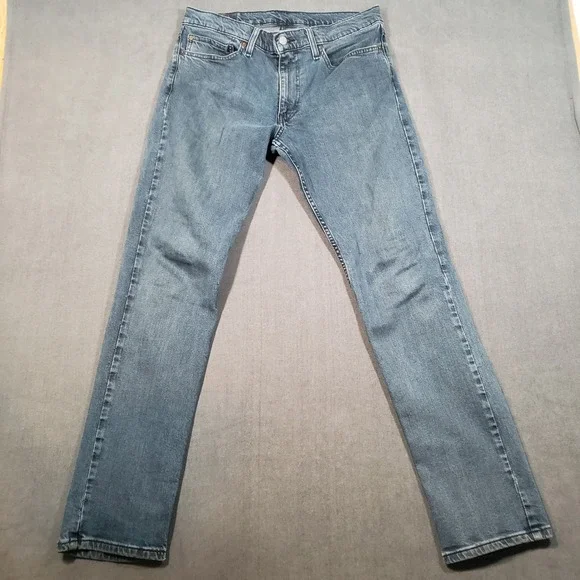 Levi's 511 Slim Fit Jeans Mens 34x34 Blue Denim Stretch 04511-5435