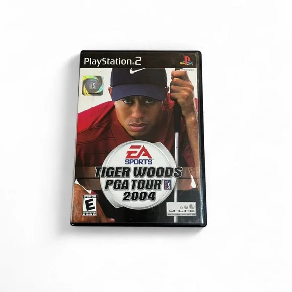 Sony PlayStation 2 Game - Tiger Woods PGA Tour 2004 - Black Case