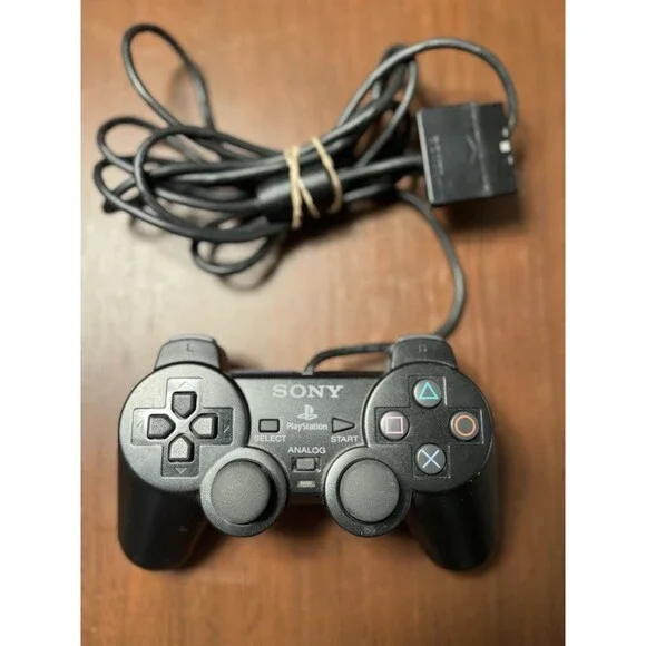 Sony PlayStation 2 Dual Shock Analog Controller - Black UNTESTED