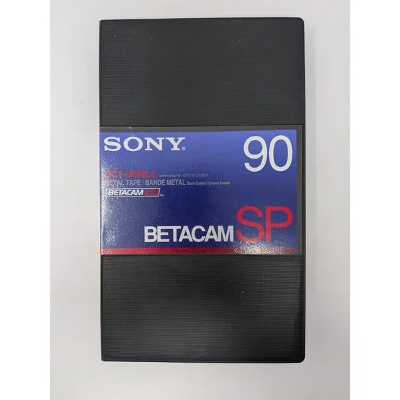 VTG Sony Betacam SP BCT-90MLA 90min Large Metal Video Cassette Tape w/ Case NEW