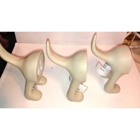 NEW 3 Ikea Beige BASTIS Dog Tail Wall Hanger Hook Hat Coat Leash Keys NWT