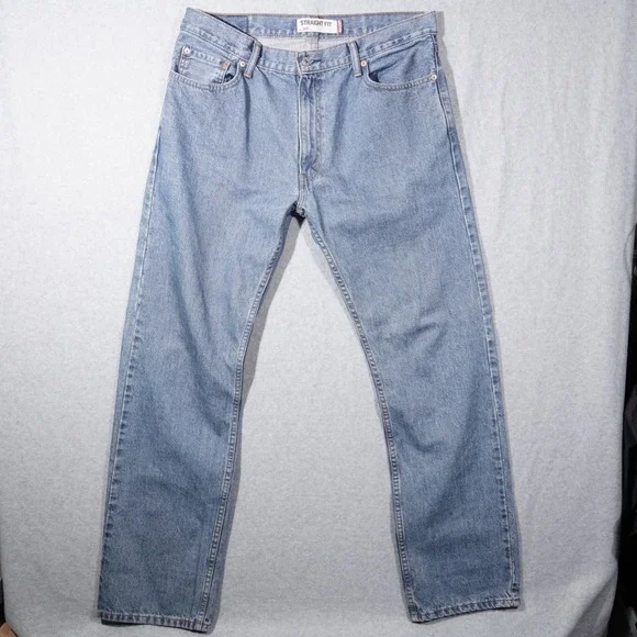 Levi's Jeans Mens 36x34 Blue 505 Straight Fit Medium Wash Denim Five-Pocket
