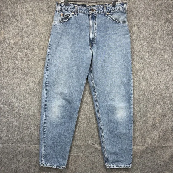 Vintage Levi's 550 Orange Tab 32 x 29 Faded Relaxed Tapered‎ USA 90s Blue
