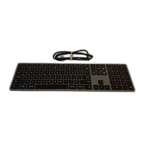 Satechi Slim X3 Wireless Bluetooth Keyboard Full Size Backlit Keyboard Black