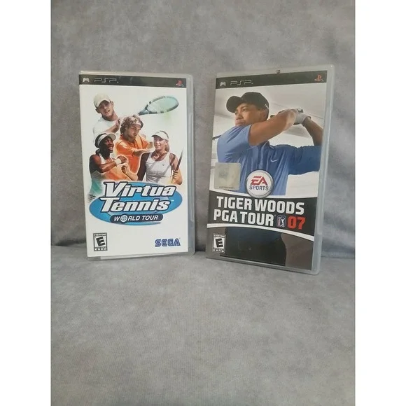 Sony PSP Games Bundle Virtua Tennis World Tour & Tiger Woods PGA Tour 07 UMD