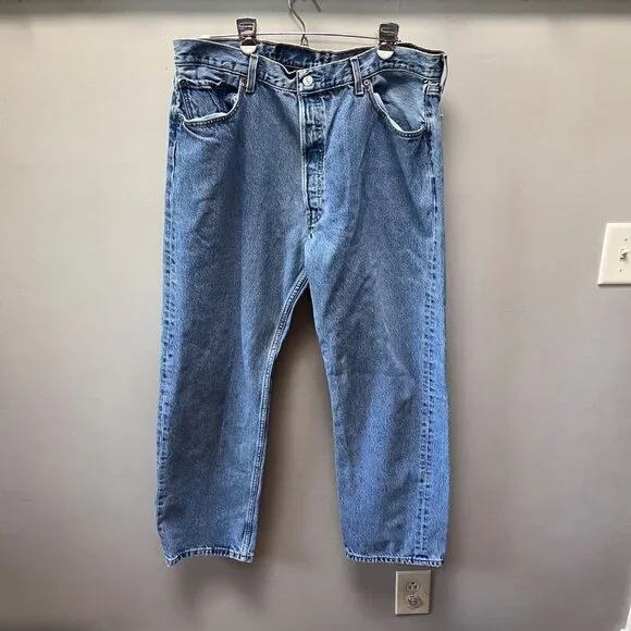 Vintage 1990's Levi's 501 Button -Fly Jeans- 40x30‎