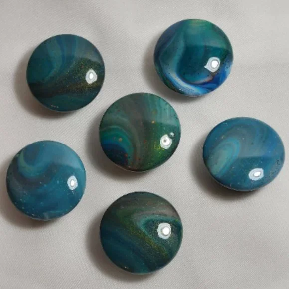 Hand Crafted Cabinet Decorative Knobs Wood Resin Furniture Kitchen Dresser Art