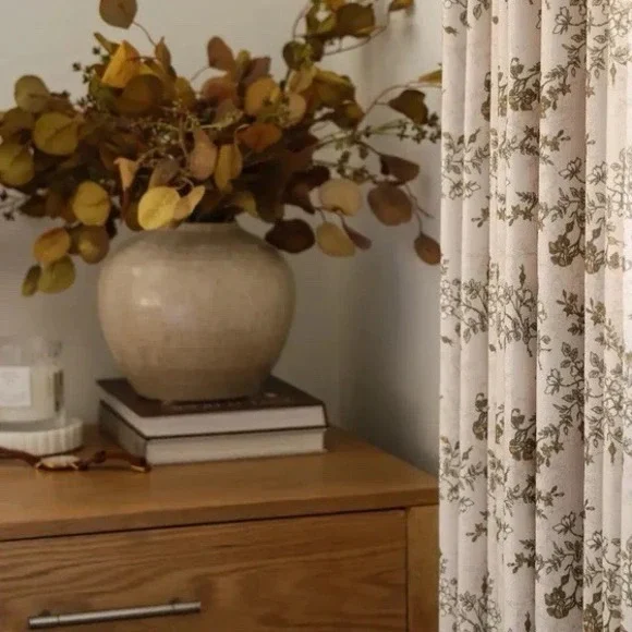TWOPAGES Sara Le Print Linen Drapery Pleated Vintage Porcelain Set 2-26