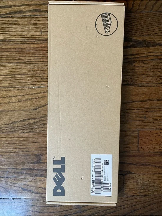Dell Brown Cardboard Retail Keyboard Box