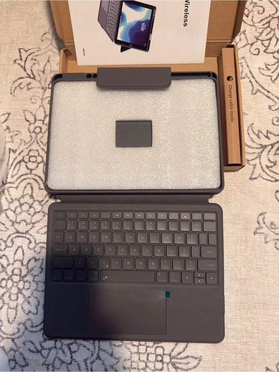Wireless Bluetooth Keyboard Case for Tablet - Dark Gray