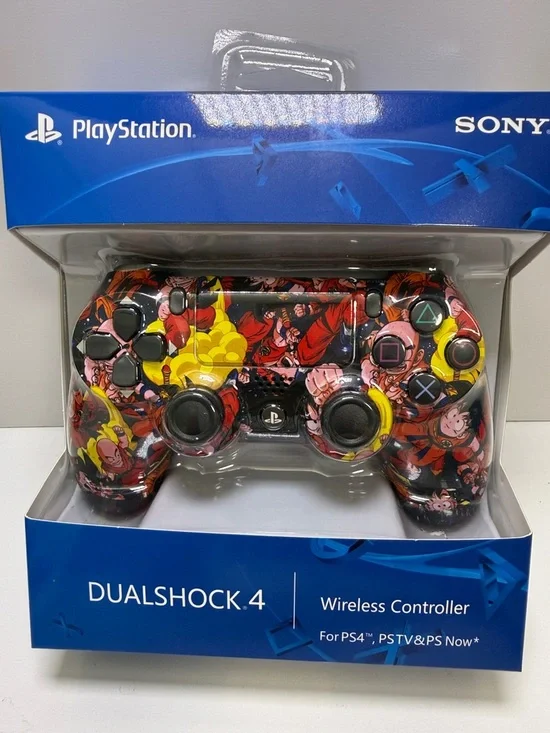 Sony DualShock 4 Wireless Controller - Red, Yellow & Black Dragon Graphic