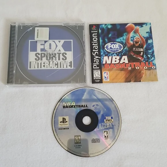 PS1 Sony Playstation NBA Basketball 2000 Video Game Complete Tested