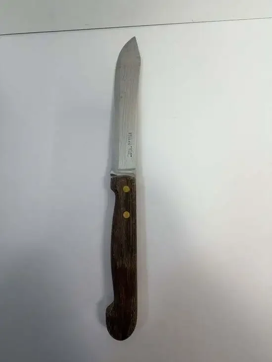 Vintage Ekco Eterna Stainless Steel Utility Knife with Wood Handle