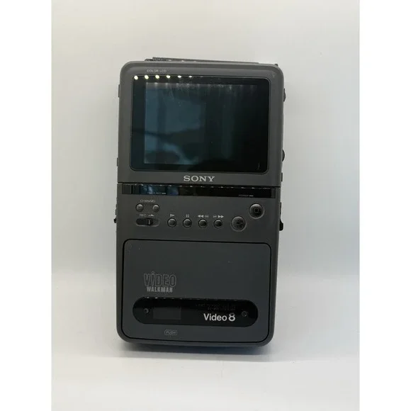 VTG Sony Video Walkman GV-200 Video 8 TV Recorder Player Grey NTSC Retro Y2K