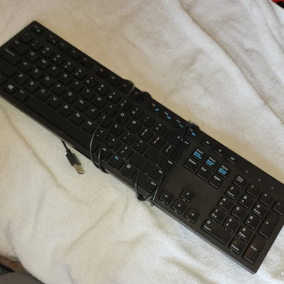 Dell Black Wired Keyboard with Numeric Keypad