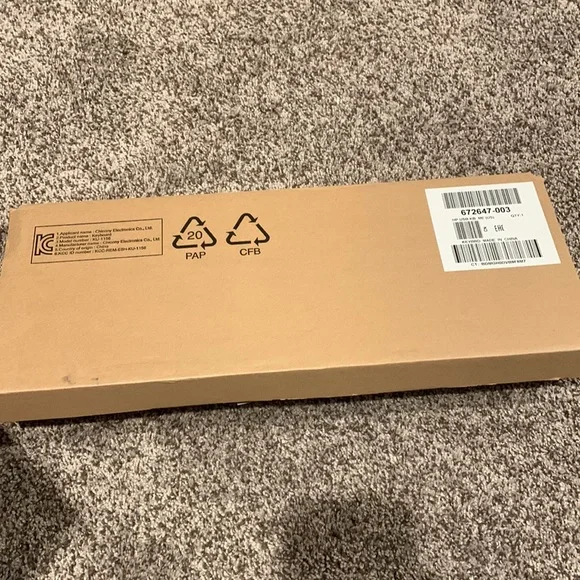 HP USB PC Keyboard, 672647-003, EUC