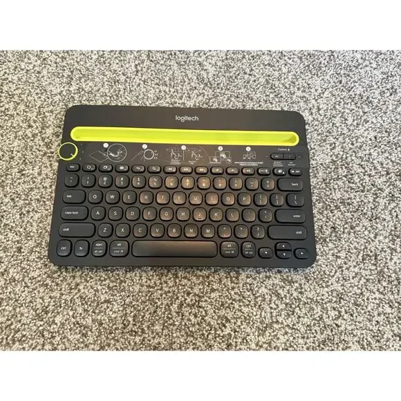 Logitech K480 Black Bluetooth Multi-Device Keyboard for PC Mac Tablet Smartphone