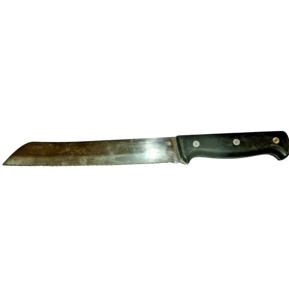JA Henckels International Eversharp 8 Inch Serrated‎ Bread Knife Black Handle