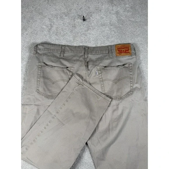 Levi's 541 White Tab Beige Men's Stretch Athletic Denim Jeans Size 40x30 Work **
