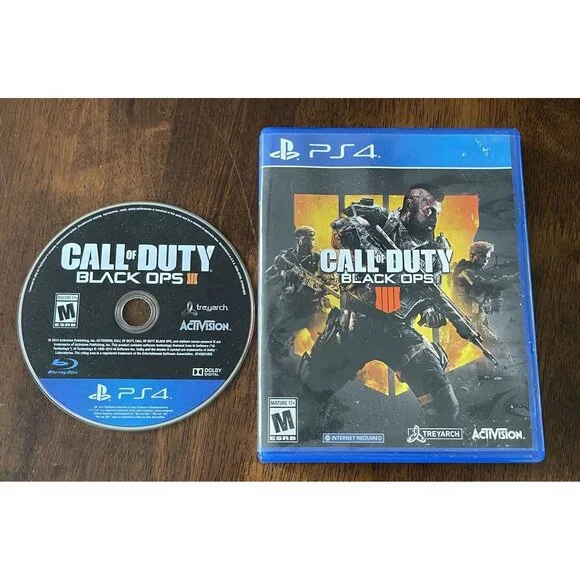 LOT of 2 Call of Duty Black Ops 3 & 4 PS4 Sony Playstation 4 Tested Working