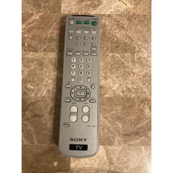 Sony RM-Y195 TV Remote CDPCX53 KV21FA310 KV27FS120l TESTED Works Original