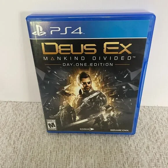 Deus Ex Mankind Divided Video Game for Sony Playstation 4 Day One Edition