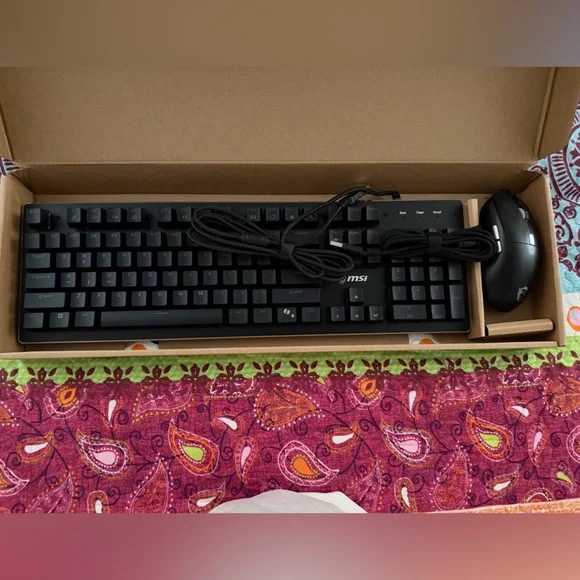 MSI Gaming Keyboard and Mouse Combo - Black and Brown