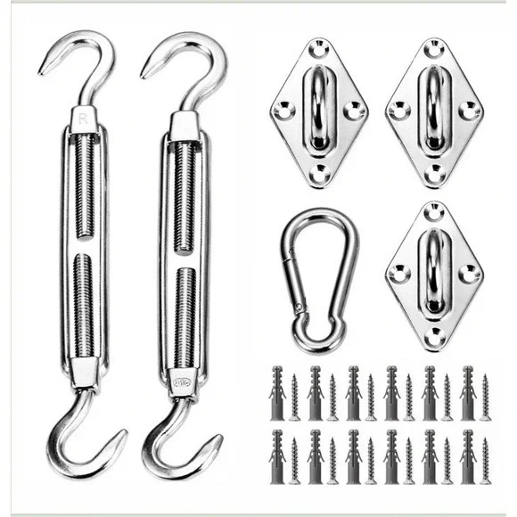 6 Inch ColourTree Hardware Kit for Sun Shade Sail Triangle Rectangle Install
