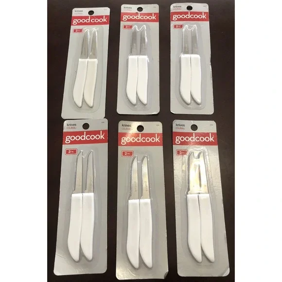 6- Good Cook 2-Piece Quick Paring Knife Set