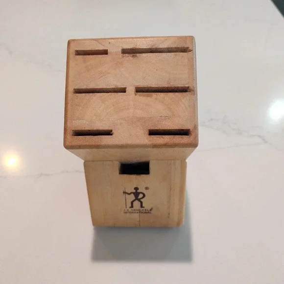 J.A Henckels 6-slot Oak Knife Block