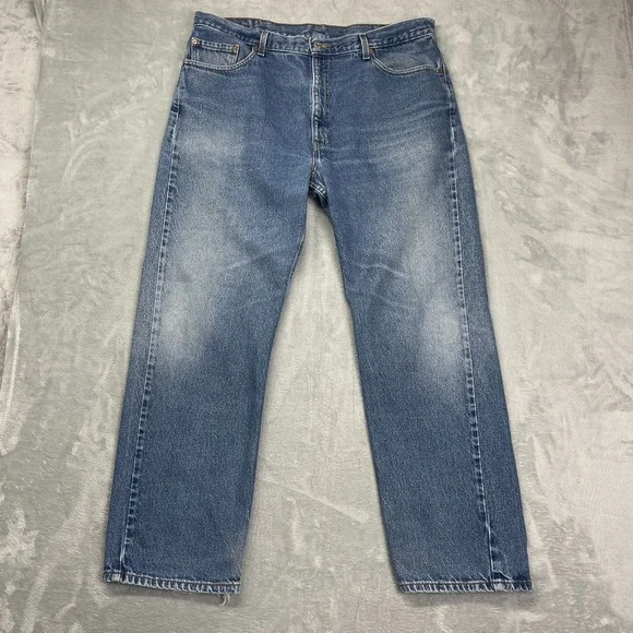 Vintage Levi's 505 Jeans Mens 42x32 (39x32) Blue Denim Regular Fit Straight Leg