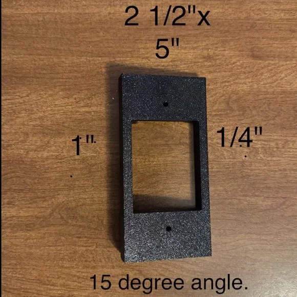 Ring Battery Doorbell Wedge Angle Mount Bracket 15 Degree UV Resistant