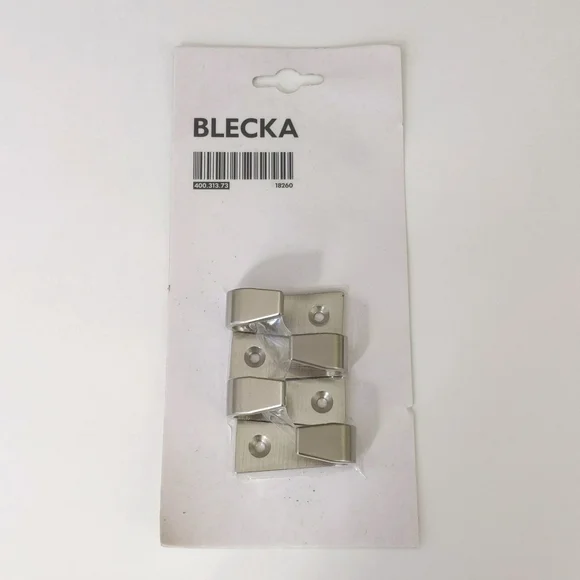 IKEA Blecka 4 Silver Hooks
