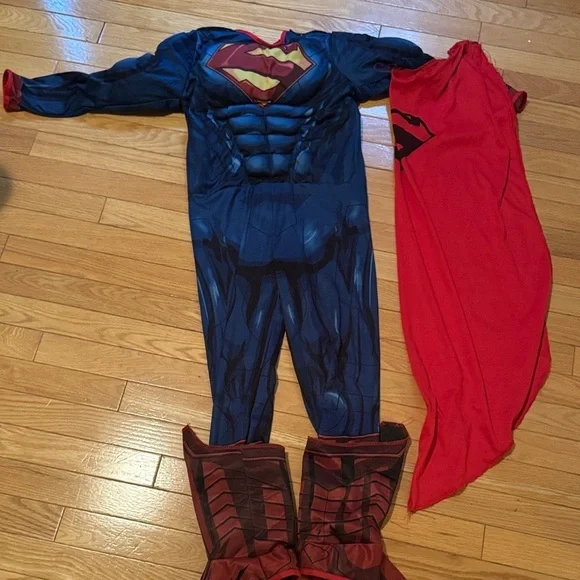Superman Kids Halloween Costume with Cape - Blue and Red