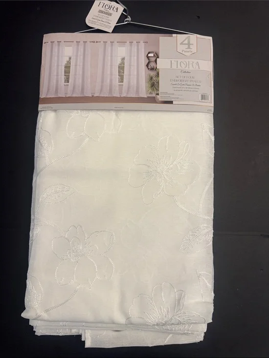 FLORA Collection Set Of Four Embroidery Panels - Extra Long - 37