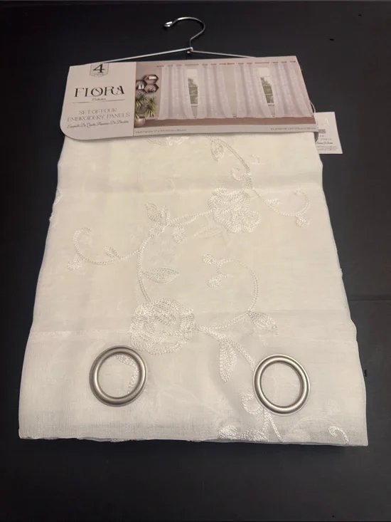 FLORA Collection Set Of Four Embroidery Panels - 37