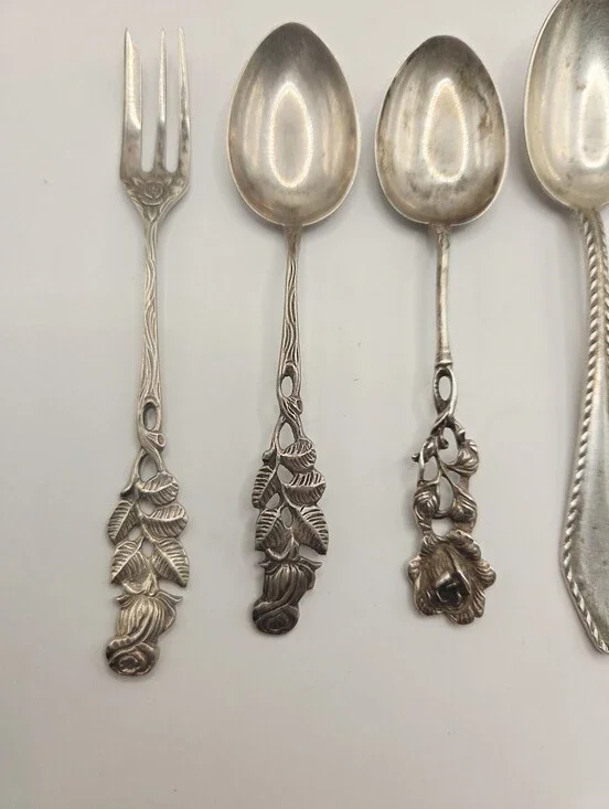 Lot Of 800 Sterling Silver 68.26 Grams Vintage Estate Fork , Spoons And Pendent