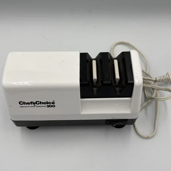 Knife Sharpener Electric CHEFS CHOICE Model 300 Diamond Hone Made USA
