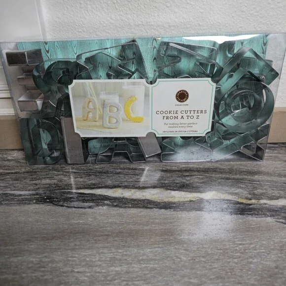 Martha Stewart Alphabet Cookie Cutters A–Z 26pc Metal Set Macy’s Exclusive