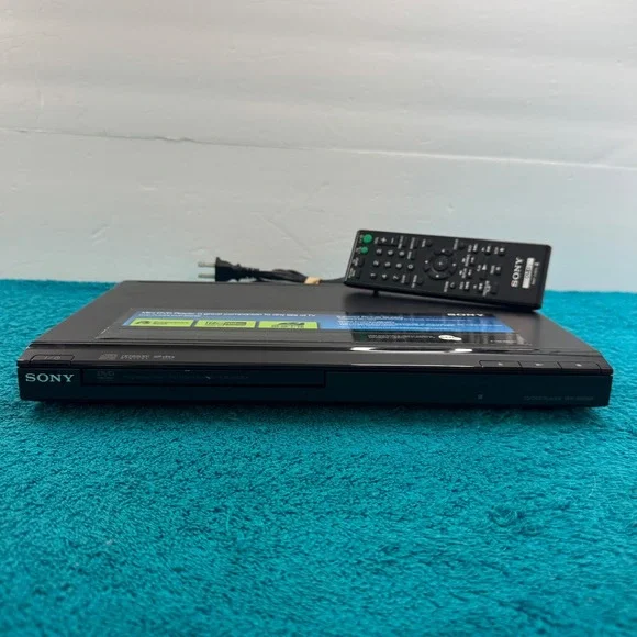 Sony DVP-SR200P Mini DVD Player Progressive Scan Black with Remote - Ships Free