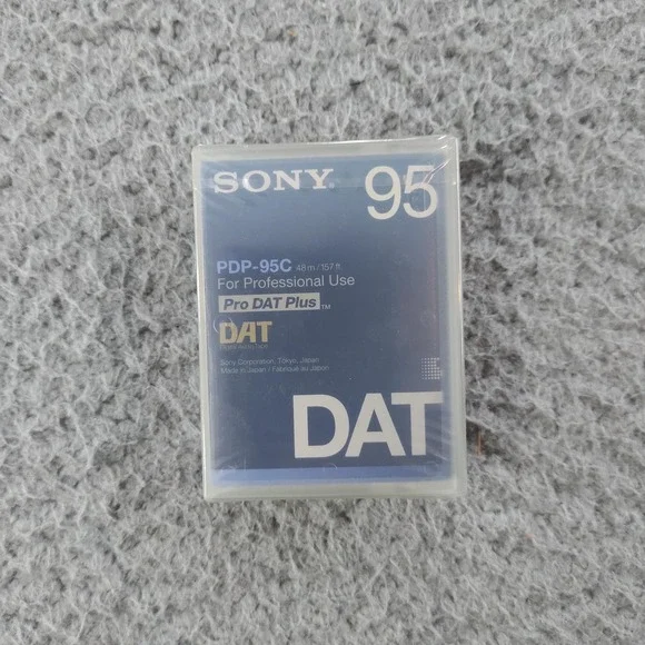 Sony DAT PDP-95C Pro DAT Plus Digital Audio Tape 95min Made in Japan New Sealed