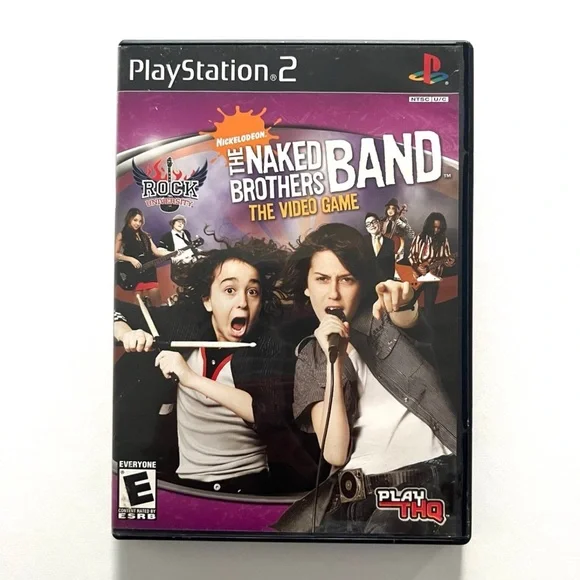Rock University The Naked Brothers Band Sony Playstation 2 PS2 COMPLETE