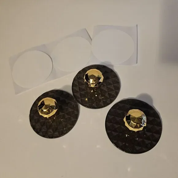 Wall Mount Adhesive Gray And Gold Hook Open Box
